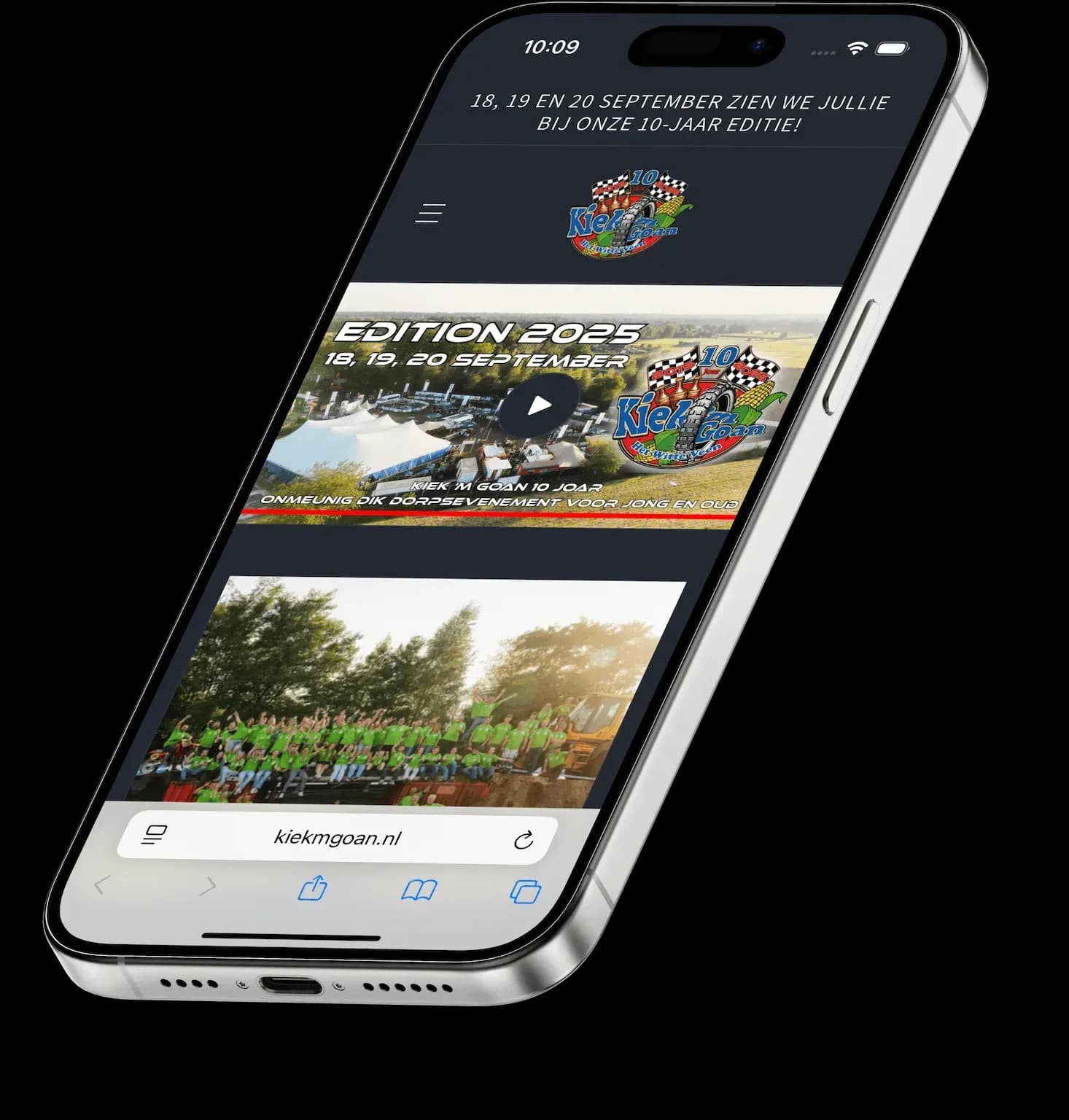 Website van Kiek 'm Goan